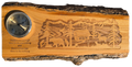 JB - Clock with live edge wood and nature scene