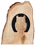 JB - signs - Owl on live edge wood