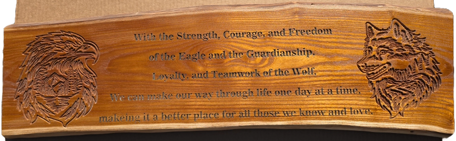 JB - signs - With strength and courage